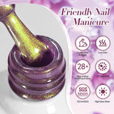 Grape Purple Colored Cat Magnetic Gel Nail Polish Blueberry Guava Passion Fruit Soak Off UV Varnish Nail Salon 10ml
