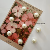 White Pearl Magnetic Fridge Magnets Suitable for, Resin Spherical Refrigerator Magnets with Hold, Christmas