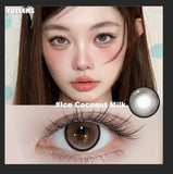 2 PCS Mixed Color Cosmetic Half-Year Soft Contact Lenses