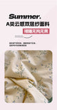 A-Class Summer Quilt Double Layer Non-Cotton Soft Air Conditioning Cooling Quilt Student Dormi Single Double Person Thin Quilt