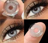 1Pair Colorful Contact Lenses Fashion Beautiful Colorcon Eyes Lenses Cosmetics Gray Lens Brown Contacts Lens Eye Yearly