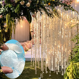 10 Strings 1M Wedding Simulation Shell Hanging Curtain Finished Bead Partitions Curtain DIY Shell Bead Strings Door Wind Chime
