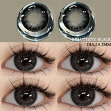 Big Diameter Black Lenses 14.5mm Lenses Gothic Colored Contact Lenses for Eyes Big Doll Eye Lenses Natural Look Lenses