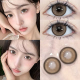 2PCS Yearly Use Colored Contact Lenses for Eye Natural Pupils Grey Contact Lenses Beauty Cosmetics High Quality Lens