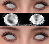 Cosplay Colored Contact Lenses Crazy White Lenses Red Anime Contacts Halloween Beauty Makeup Lens Black Eyes Contacts