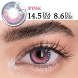 2pcs Halloween Cosplay Contact Lenses Pink Red Lenses Multi-colored Lense Anime Cosplay Lenses Fashion Lens