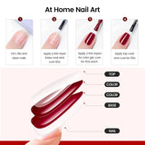 10ML Burgundy Red Gel Nail Polish Long-Lasting French Style Gel Nail Supplies For Manicure DIY Design Nail Art Varnish Winter
