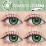 Helloween Hot Selling 2pcs Colored Contact Lenses Green Eye Lens Yearly Cosplay Blue Makeup cosplay Anime Accessories