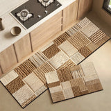 Kitchen Rugs Imitation Hemp Rope Weave Texture Carpet Anti-fouling Washable Pvc Floor Mat Long Strip Runner Anti-slip Mats