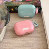 Summer pure color headset case for apple airpods 2 1 2nd 3 charging box fundas for airpod pro 5 colors ins yellow green blue