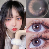 1pair Violet Pink Color Contact Lenses Glitter Pupil Cosmetic Eye Lenses