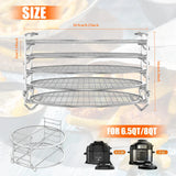 3 in1 5-Layer Pizza Pan Cooling Rack Stainless Steel Multifunction Pizza Bread Cooking Rack for Air Fryer Kitchen Baking Tools