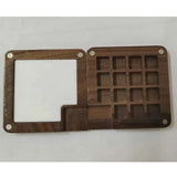 1pcs Portable Wooden Handmade Watercolor Paint Box Empty Box Mini Black Walnut/cherry Paint Palette Painting Supplies
