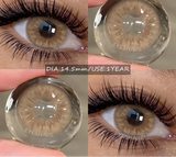 Natural Colored Contact Lens Brown Eyes Makeup Lenses Blue Color Lens Green Eyes Contacts Gray Beautiful Pupil Yearly