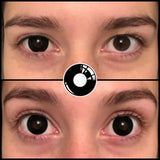 2pcs Halloween Colorful Contact Lenses Anime Cosplay Eye Lenses multicolored lenses Lenses White Black Red Lenses