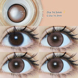 2pcs Gradient Green Contact Lenses Natural Color Pupils Coffee Pearl Lenses Makeup Color Eye Lenses Brown Lens Gray Lens