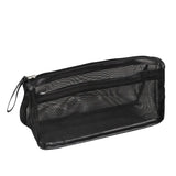 Simple Transparent Double Mesh Pencil Bag Student Gift Cute  School Supplies Pen Case