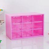 Desk Storage Box for Mini Drawers, Stackable Nine-square Grid Storage Box, Hairpin/sticker/jewelry Accessories Storage Box