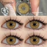 1Pair New Natural Contact Lenses Colored Contact Lenses Purple Eyes Lens Blue Lenses Yearly Gray Contact Fashion Pupils