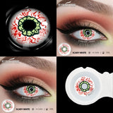 1pair Halloween Color Contact Lenses Cosplay Contact Lenses Anime Red Eye Lenses Blue Makeup Contact Lens Yellow Lenses
