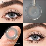 1pair Myopia Lenses Color Contact Lenses for Eyes with Diopters Prescription Lenses Yearly Brown Lens Blue Eye Contacts