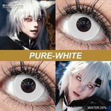 2pcs Colored Contact Lenses Halloween Cosplay White Crazy Contact Lenses Anime Red Eye Lenses Green Makeup Contact Lens
