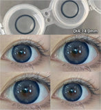 2pcs Contact Lenses With Degree Prescription Colored Pupils for Natural Effect Eyes Black Lenses Yearly Fast Shipping