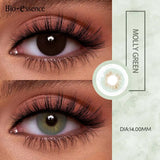 Natural Colored Contact Lenses for Eyes 1 Pair Green Lenses Fashion Makeup Lenses 42% Water Beauty Pupils