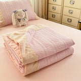 Bubble Cotton Summer Quilt Air Conditioning Quilt Soft Skin-friendly Lightweight Adults Single Double Home Textiles 200*230cm