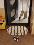 American Style Retro Bathroom Mat Home Use Toilet Entrance Water Absorption Quick Dry Anti Slip Anti Fall Foot Pad Diatom Mud...