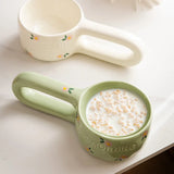 200ml Long Handled Ceramic Cup for Home Use Heat-resistant Breakfast Oatmeal Coffee Cup Handmade Milk Cup Kitchen Accessories