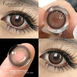 Color Contact Lenses for Eyes 1 Pair Gray Fashion Cosmetic Lenses Green Pupils Gray Natural Eye Contacts Women Eye Lens