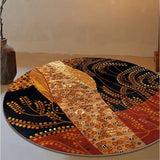 Carpet for Living Room Light Luxury Round Bedroom Rugs Retro Fashion Decoration Large Area Sofa Coffee Table Mats Alfombra Ковер