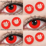 Halloween Color Contact Lenses Cosplay Red Eye Makeup Lenses Blue Pink Anime Eyes Contacts for Party Green Beauty Lens