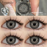 1Pair New Natural Contact Lenses Colored Contact Lenses Purple Eyes Lens Blue Lenses Yearly Gray Contact Fashion Pupils