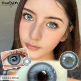 1 Pair Brown Colored Contact Lenses Natural Blue Pupils Eyes Contact lenses Soft Contacts 14.20mm