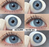 1 Pair Colorful Eyes Blue Lenses Korean Natural Lenses Color Contact Lenses Eyes Gray Soft Beautiful Pupil Annual Use
