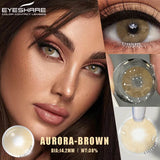 1pair Natural Colored Contact Lenses Brown Eye Lenses Gray Makeup Eyes Pupils Lens Yearly Green Beautiful Pupils Yearly