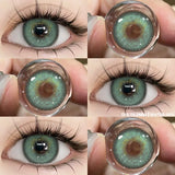 Color Contact Lenses for Eyes Gray Lense Brown Contact Blue Eyes Lenses Colorful Makeup Contact Lens Yearly 2pcs/pair