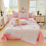 new skin-friendly washed cotton summer quilt printing air conditioner quilt summer cool quilt machine wash single double