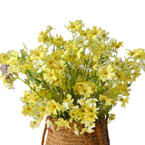 5pcs/pack Artificial Silk Flowers 12 Heads Small Marriage Chrysanthemums Bridal Bouquet Party Wedding Floral Daisy Home Decor
