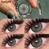 1 Pair Siri Series Colored Contact Lenses Natural Brown Pupils Eyes Contact lenses Green Soft Contacts 14.20mm
