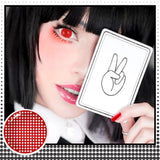 Eye Eyes Color Contacts Colored Contact Lenses Lens Pupil Enlarging Cosplay Anime Black White Blind 2Pcs 1 Year Yearly