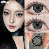 2Pcs NEW Colored Contact Lenses Large Diameter 14.5mm Brown Blue Beauty Pupils Gray Eyes Makeup Lens Fast Shiping