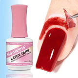15ml nail peel-off liquid with spill-proof adhesive tape, gentle formula, peel-off cuticle protectant for nail polish