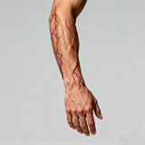 1 Sheet Arm Purple Lightning Kpop Tattoo Sticker Waterproof Lasting Temporary Tattoo