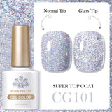 10ml Glitter Sequins Gel Nail Polish Shining Soak Off UV Semi-permanent Varnish Base Top Coat Hard Gel Design