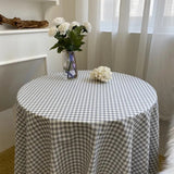 Dust-Proof Cotton Checkerboard Tablecloth Rectangular Picnic BBQ Table Cover for Wedding Party Decor Dining Room Table Cloth