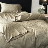 600TC Egyptian Cotton Vintage Jacquard Luxury Bedding Set Single Queen King Size Duvet Cover Flat/Fitted Sheet Pillowcase 3/4Pcs