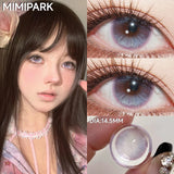14.5mm High Pigment Colored Contacts 2pcs Free Shipping Half Yearly Big Diameter Red Brown Blue Lenses for Party Daily